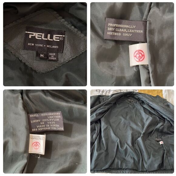 Pelle Dark Green Genuine Leather Jacket MEDIUM - Picture 16 of 16